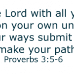 Bible verse Proverbs 3:5-6