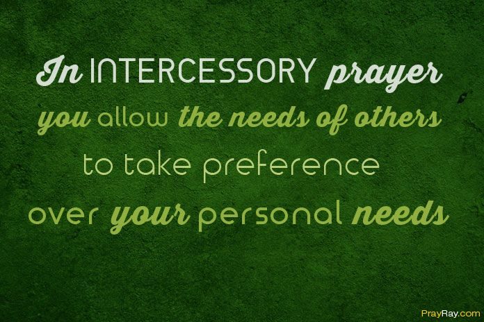 Intercessory prayer example