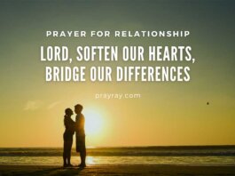 Prayer for restoring broken relationships