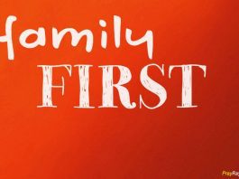 Prayer for family first