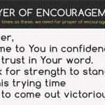 Prayer of encouragement