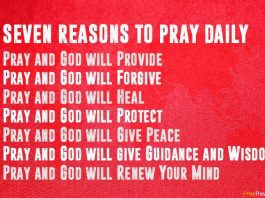 Pray daily reasons