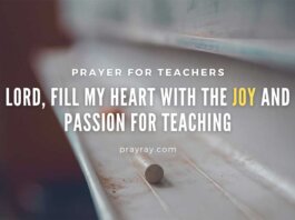 Prayer for teachers stay True to Your Vocation