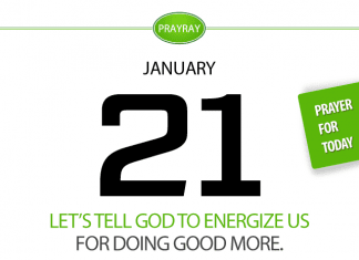 DO MORE – DOING GOOD Prayer for January 21 Daily prayer doing good