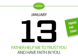 HOLD ONTO FAITH Prayer for January 13 Daily prayer hold onto faith