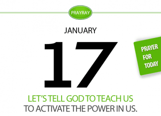 ACTIVATE THE POWER OF GOD IN YOU Prayer for January 17 Daily prayer power of God