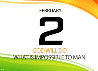 POWER OF UNLIMITED GOD Prayer for February 2 Daily prayer to unlimited God