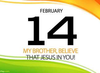 You are Valuable – Jesus in you. Prayer for February 14 Jesus in you Prayer for Today