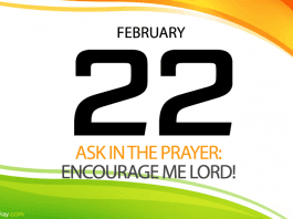 Daily encourage me Lord prayer