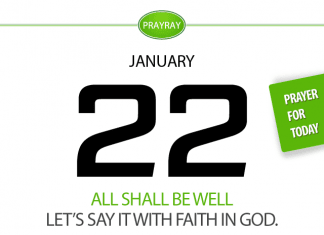 ALL SHALL BE WELL – FAITH IN GOD Prayer for January 22 Daily prayer faith in God
