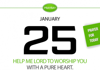 THE GENUINE WORSHIPING GOD Prayer for January 25 Daily prayer worshiping God