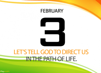 KEEP THE PATH OF LIFE Prayer for February 3 keep the path of life
