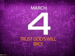 Trust God's will bro