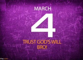 Your beginning may be small – Trust God’s will. Prayer for March 4 Trust God's will bro