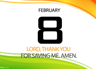 GOD SAVES Prayer for February 8 Daily prayer God saves us