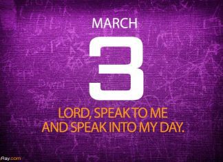 HEAR GOD ADVICE – Daily Prayer for March 3 Hear God advice