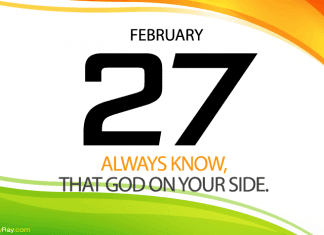 Keep Calm and Love God, Lord Is on Your Side – February 27 Keep calm and love God Lord is on your side Prayer