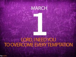 Prayer overcome temptations