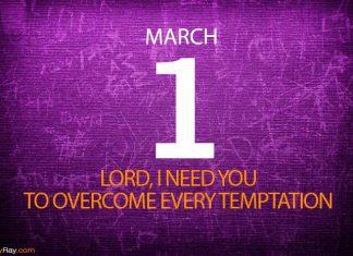 Overcome Temptations, Stay Strong – Prayer for March 1 Prayer overcome temptations
