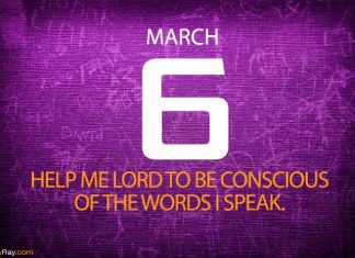 WATCH YOUR WORDS Prayer for March 6 Watch your words prayer
