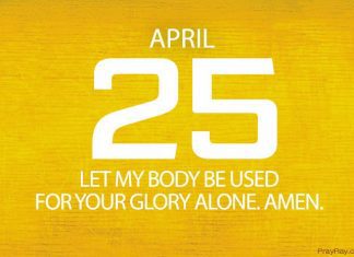 BODIES ARE THE TEMPLE OF GOD Prayer for April 25 Bodies are the temple of God