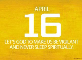 WAKE UP FROM SPIRITUAL SLEEP Prayer for April 16 Awake Spiritual Sleep Prayer for Today