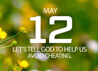 HELP US AVOID CHEATING Prayer for May 12 avoid cheating prayer