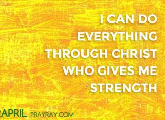 I CAN DO EVERYTHING Through Christ who gives me Strength Prayer I can do everything through Christ who gives me strength