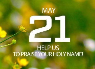 GIVE PRAISE TO GOD IN ALL THINGS Prayer for May 21 give praise to God in all things