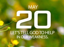 God helps us in our weakness