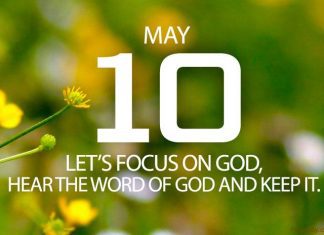 HEAR THE WORD OF GOD AND KEEP IT Prayer for May 10 Hear the Word of God and Keep it