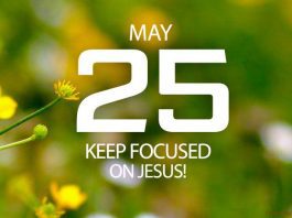 keep focused on Jesus