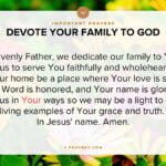 Dedicate your family to serving the Lord