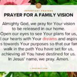 Prayer for family vision