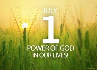 GOD’S SUSTAINING POWER Prayer for July 1 God's sustaining power