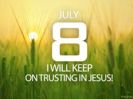 keep on trusting in Jesus