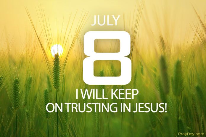 keep on trusting in Jesus