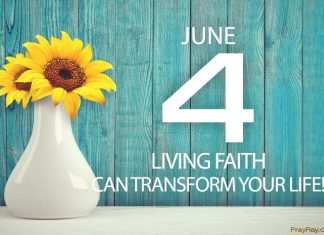 HAVE A LIVING FAITH Prayer and Bible Verse for June 4 living faith