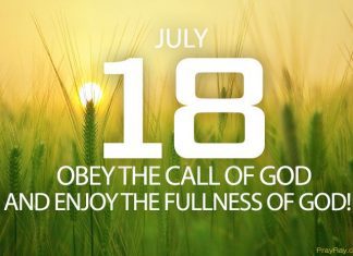 OBEY GOD COMPLETELY Prayer for July 18 obey God completely