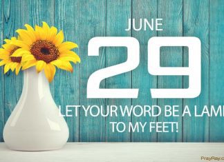 SPEAKING GOD’S WORD Prayer for June 29 speaking God's word