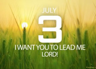 SURRENDERING TO GOD’S WILL Prayer for July 3 surrendering to God's will