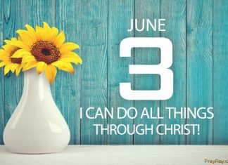 TO BE MORE LIKE CHRIST Prayer for June 3 to be more like Christ