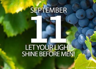 LET YOUR LIGHT SHINE BEFORE MEN Prayer for September 11 let your light shine before men