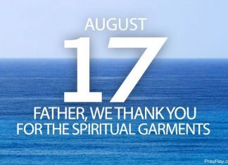 BE SENSITIVE TO THE HOLY SPIRIT Prayer for August 17 Be sensitive to the Holy Spirit
