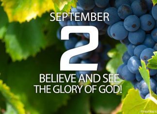 BELIEVE AND SEE THE GLORY OF GOD Prayer for September 2 believe and see the glory of God