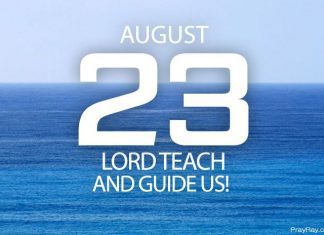 GOD TEACHES US Daily Prayer for August 23 God teaches us