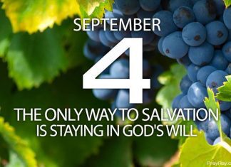 STAYING IN GOD’S WILL Prayer for September 4 staying in God's will