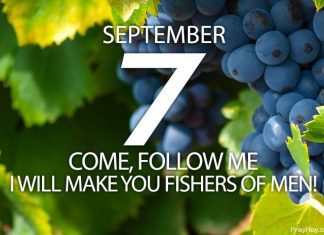 BE FISHERS OF MEN Prayer for September 7 be fishers of men