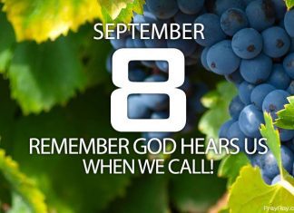 GOD HEARS US WHEN WE CALL Prayer for September 8 god hears us when we call