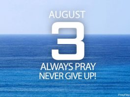 always pray, never give up